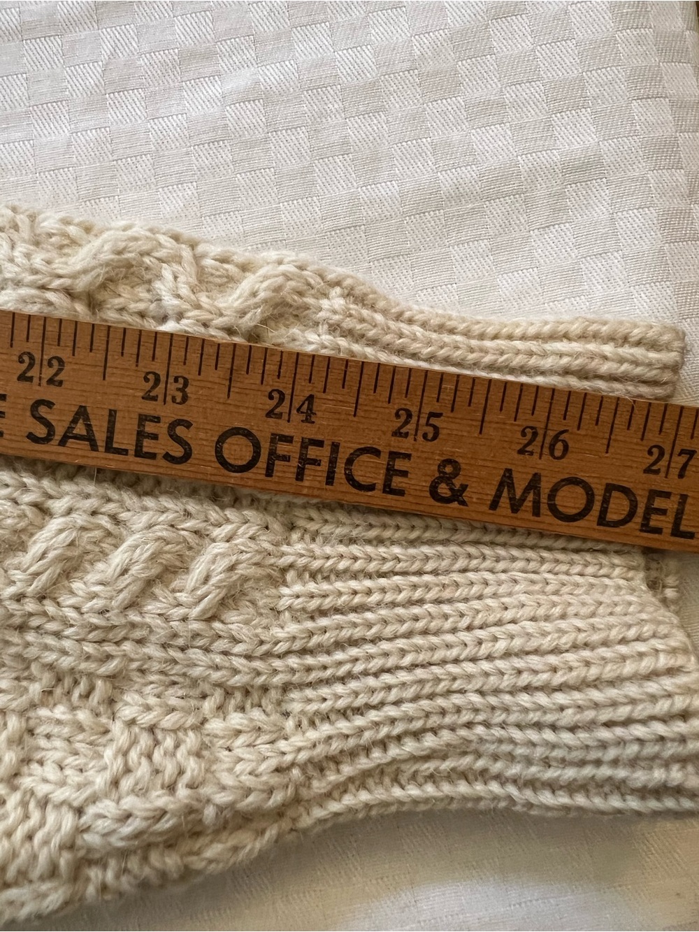 Aran Crafts Cream Cable-Knit Button Cardigan with Pockets - Picture 10 of 15